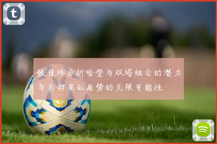 张佳玮分析哈登与双塔组合的潜力与东部混乱局势的无限可能性